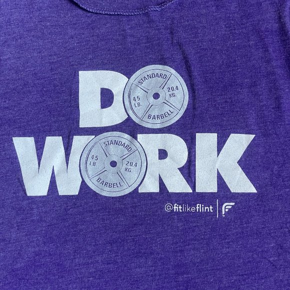 Women's Fit Like Flint Racerback Workout Tank, Size Medium, Purple - Picture 2 of 5